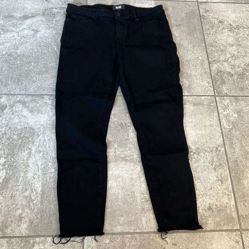 Paige Hoxton Ankle Black Jeans 32 - Picture 2 of 9